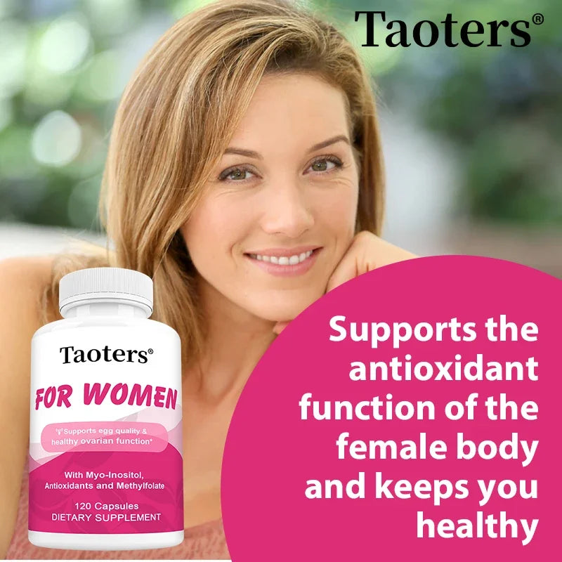 Myo-Inositol Women's Health Supplement, Improves Mood, Promotes Hormonal Balance, and Promotes Ovarian Health