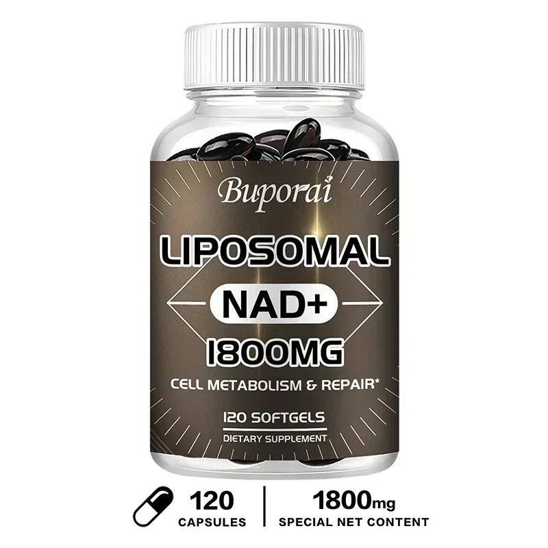 Liposomal NAD Supplement - Boosts Natural Energy and Repairs Cells, Relieves Stress and Promotes Overall Well-being