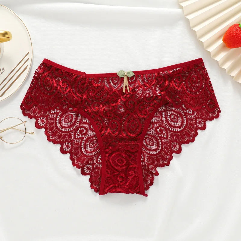 Cotton Lace Panties Crotch Breathable