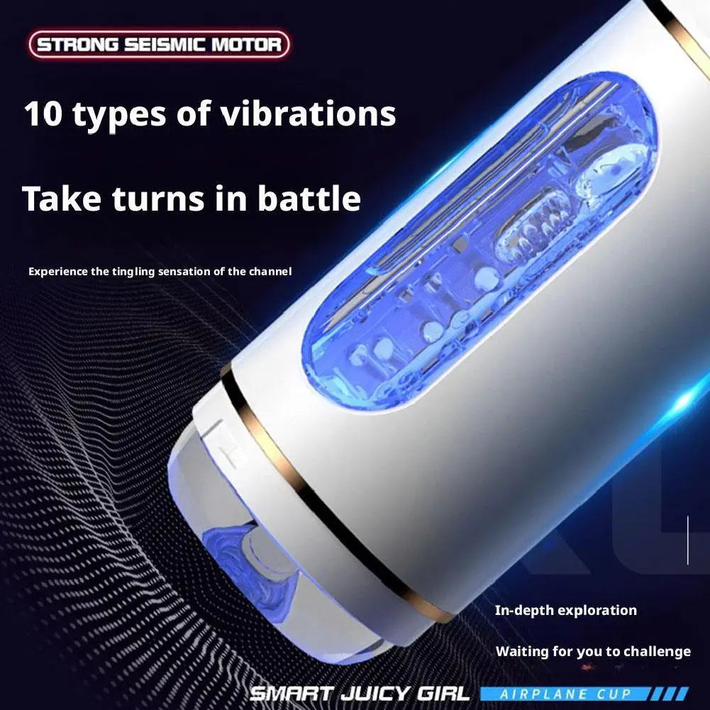 Automatic Male Masturbator 3D Textured Sucking Male Sex Toy Vibration Voice Sucking Vibration Penis Oral Machine Sex Toys