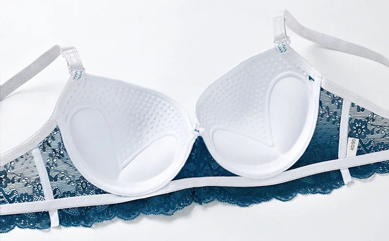 Top Classic Bandage Bra Set Lingerie Push Up Brassiere Lace Panties