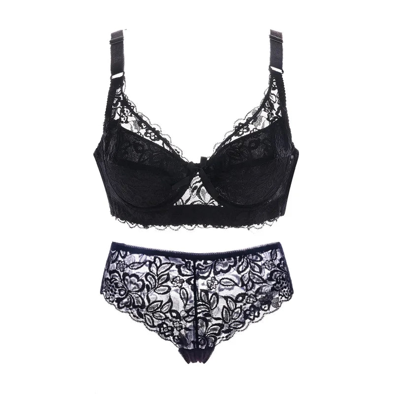 Lace Push-up Bra and Thin Panty set