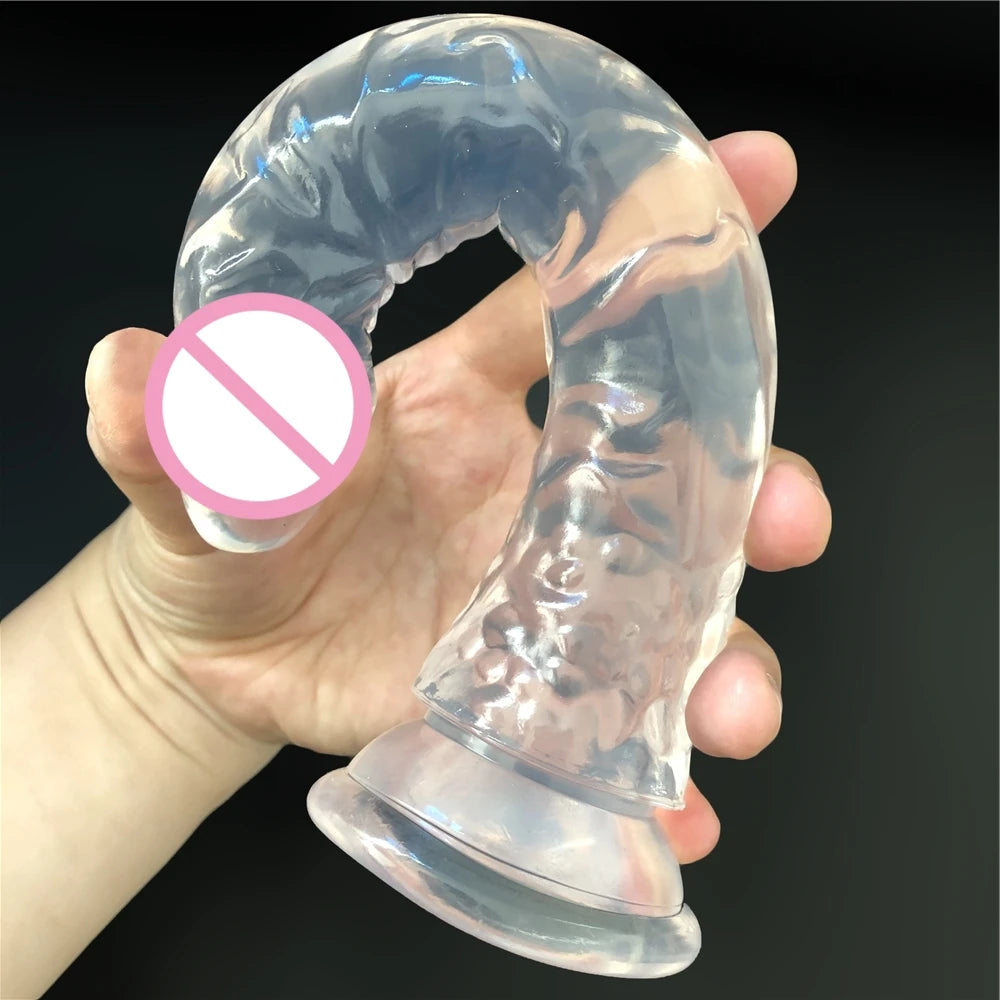 PowerPlay Realistic Dildo Vibrator with Strong Suction for G-Spot & Clitoral Stimulation