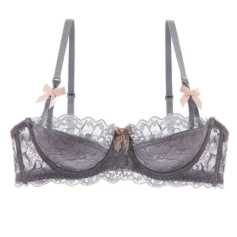 French Lace Tushy Slim Bra - Comfortable, Breathable, and Romantic Underwear for Effortless Elegance
