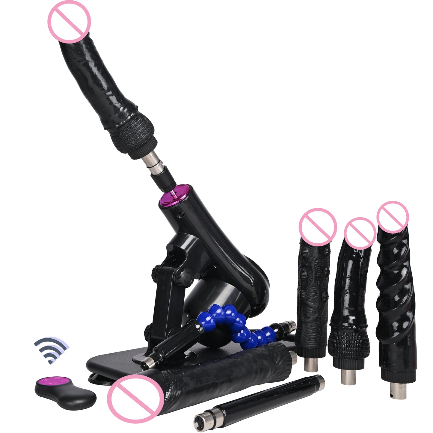 New Sex Machine for Woman Adjustable Masturbating Pumping with different Accessories Sex machine Gun for Men wireless machine