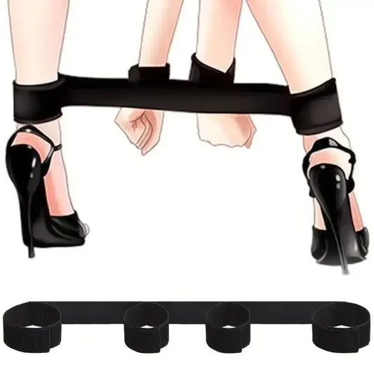 BDSM Handcuffs Ankle Cuffs Set Adjustable Soft Restraints Bondage Kit for Women Couples Adult Sex Toy Fetish SM Game Supplies