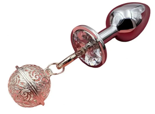 Anal Plug with Big Bell Flirting Metal Adult Anal Vibrator Product for Couple