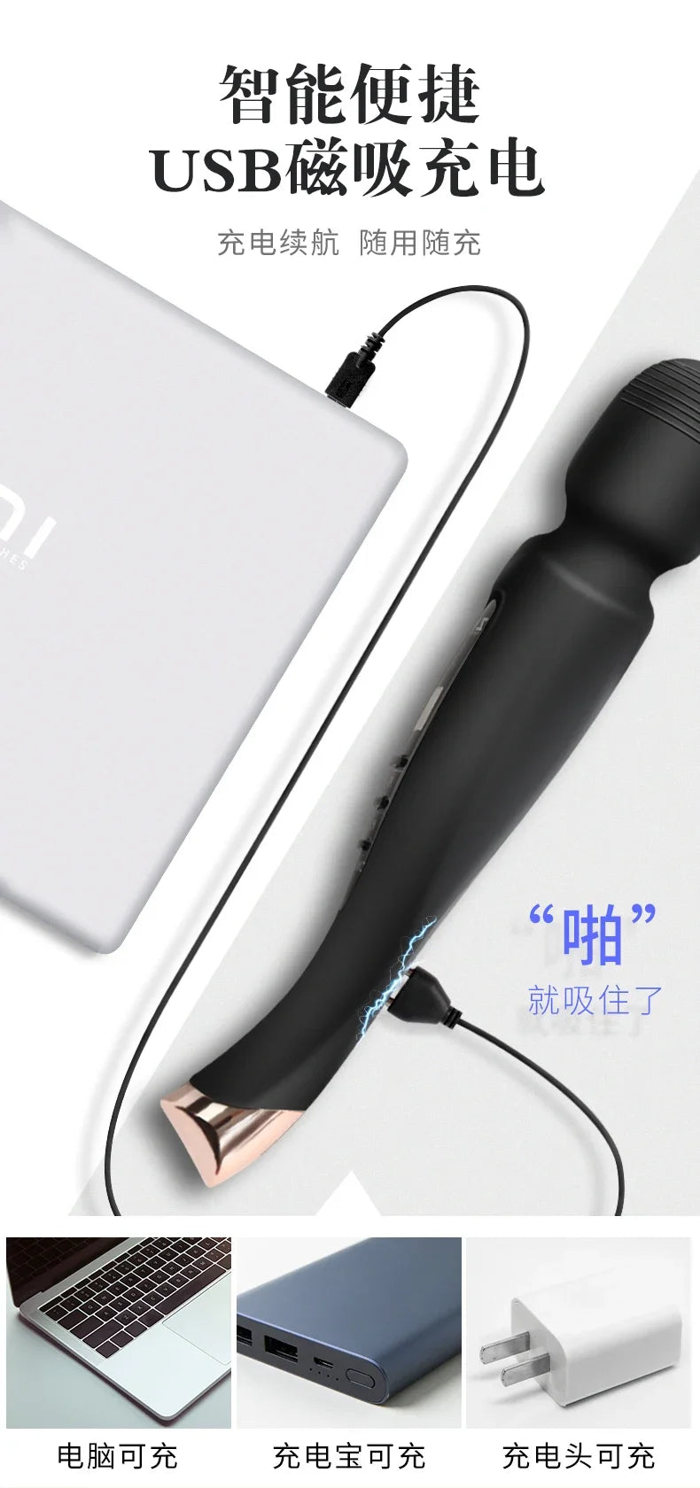Empowered Vibes G-Spot Wand Vibrator - Intensely Powerful Clit Massager for Ultimate Female Pleasure