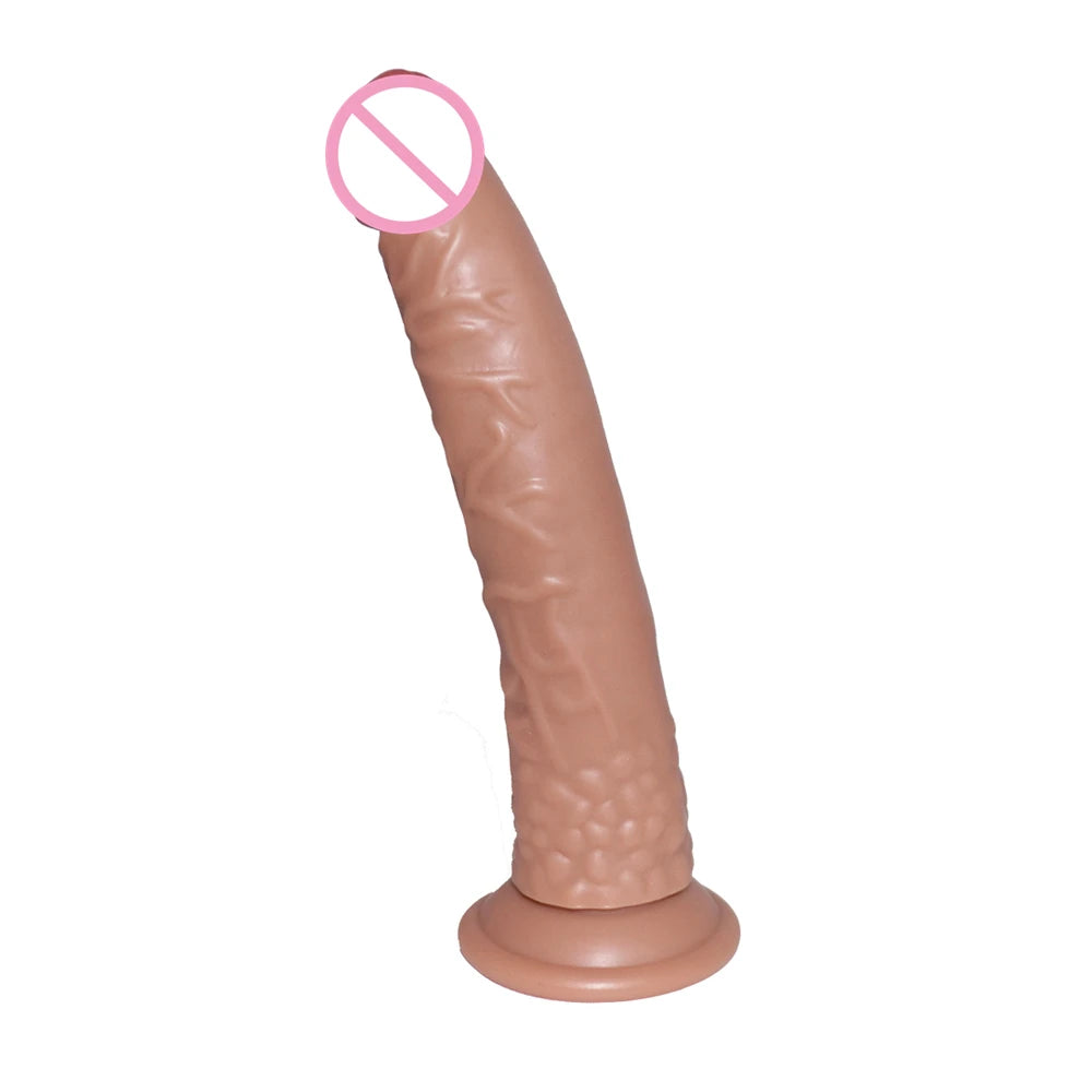 PowerPlay Realistic Dildo Vibrator with Strong Suction for G-Spot & Clitoral Stimulation