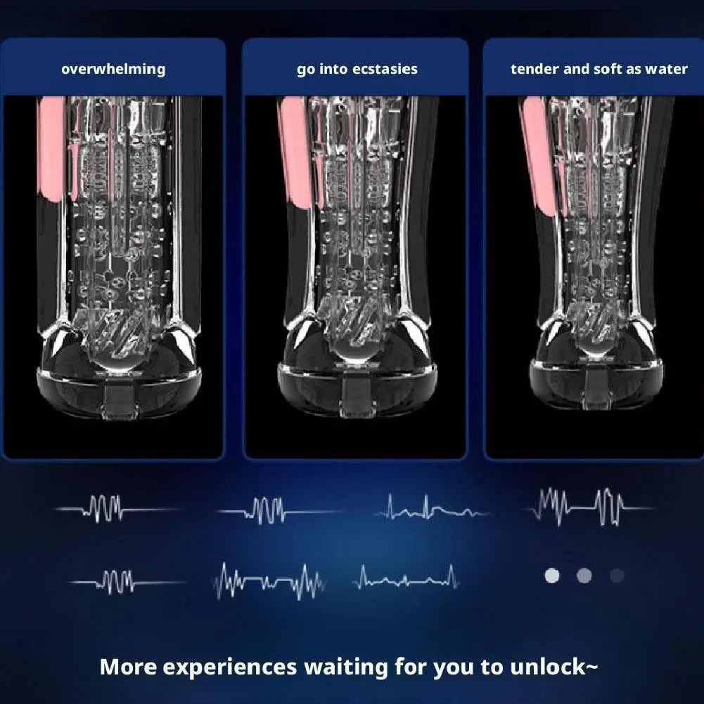 Automatic Male Masturbator 3D Textured Sucking Male Sex Toy Vibration Voice Sucking Vibration Penis Oral Machine Sex Toys