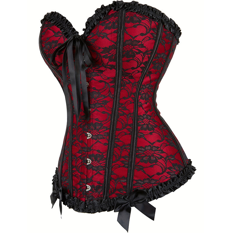 Sexy Gothic Corsets and Bustiers Top Overbust Corset Belt Slimming Women Waist Trainer Modeling Strap Plus Size Waist Cincher