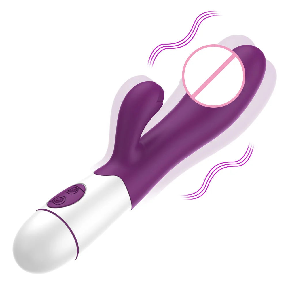 Wild Bliss Dual-Action Rabbit Vibrator - 30 Frequency G-Spot & Anal Massage for Ultimate Pleasure