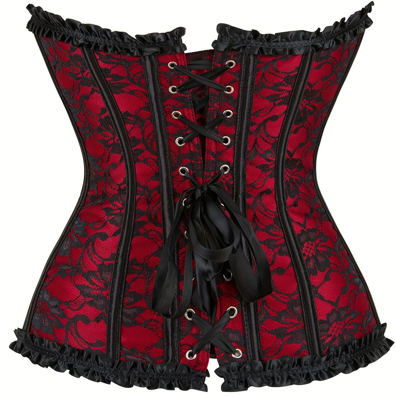 sexy corset overbust gothic bustiers and corsets lace up corselet waist corset fajas flat belly shapewear women shaper belt
