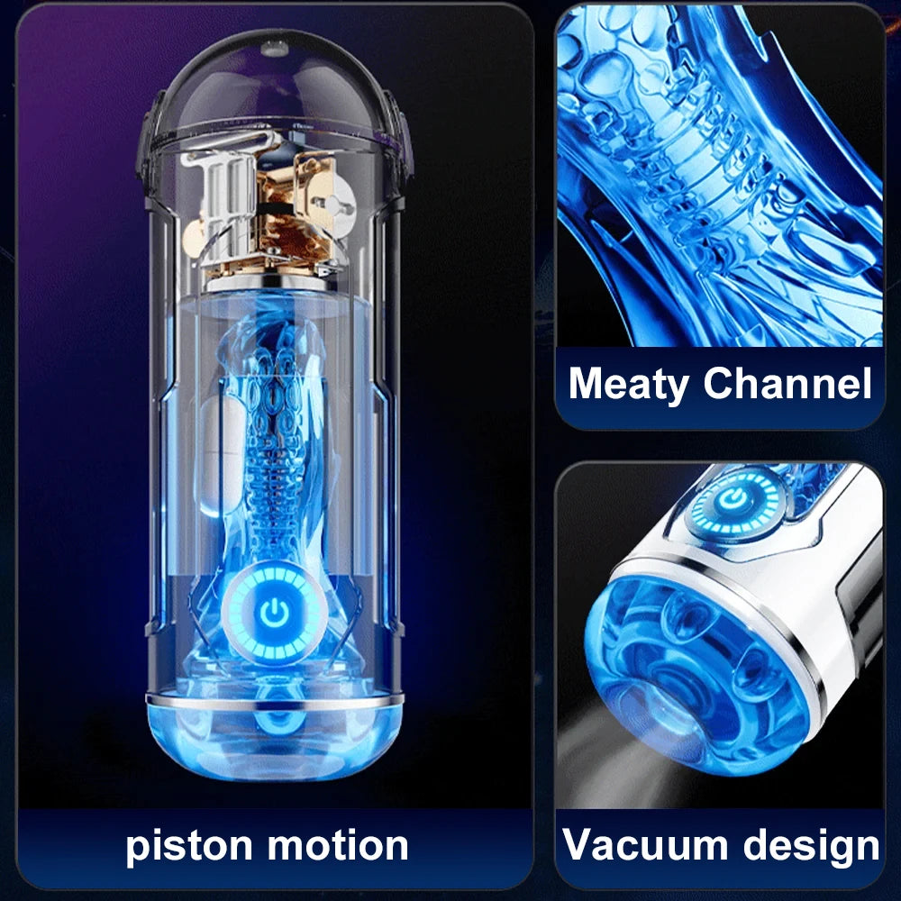 Automatic Male Masturbation Device, Sexual Toy, Penile Delayed Ejaculation Training Vibrator, Adult Sexual Toy for Male Couples