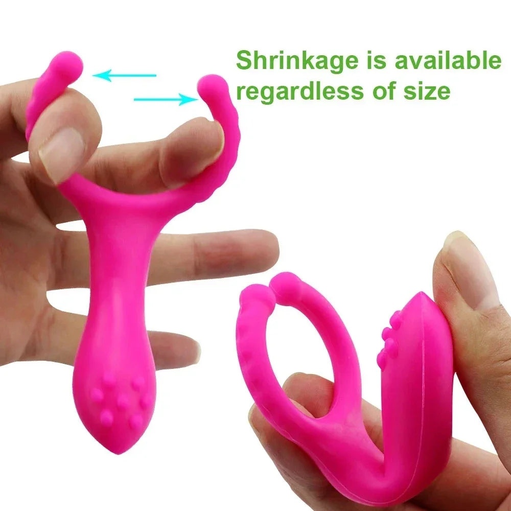 Male Penis Rings Vibrator Delay Ejaculation Cock Ring Vibrators Clitoral Stimulator Penis Vibrating Sex Toys for Couples Adults
