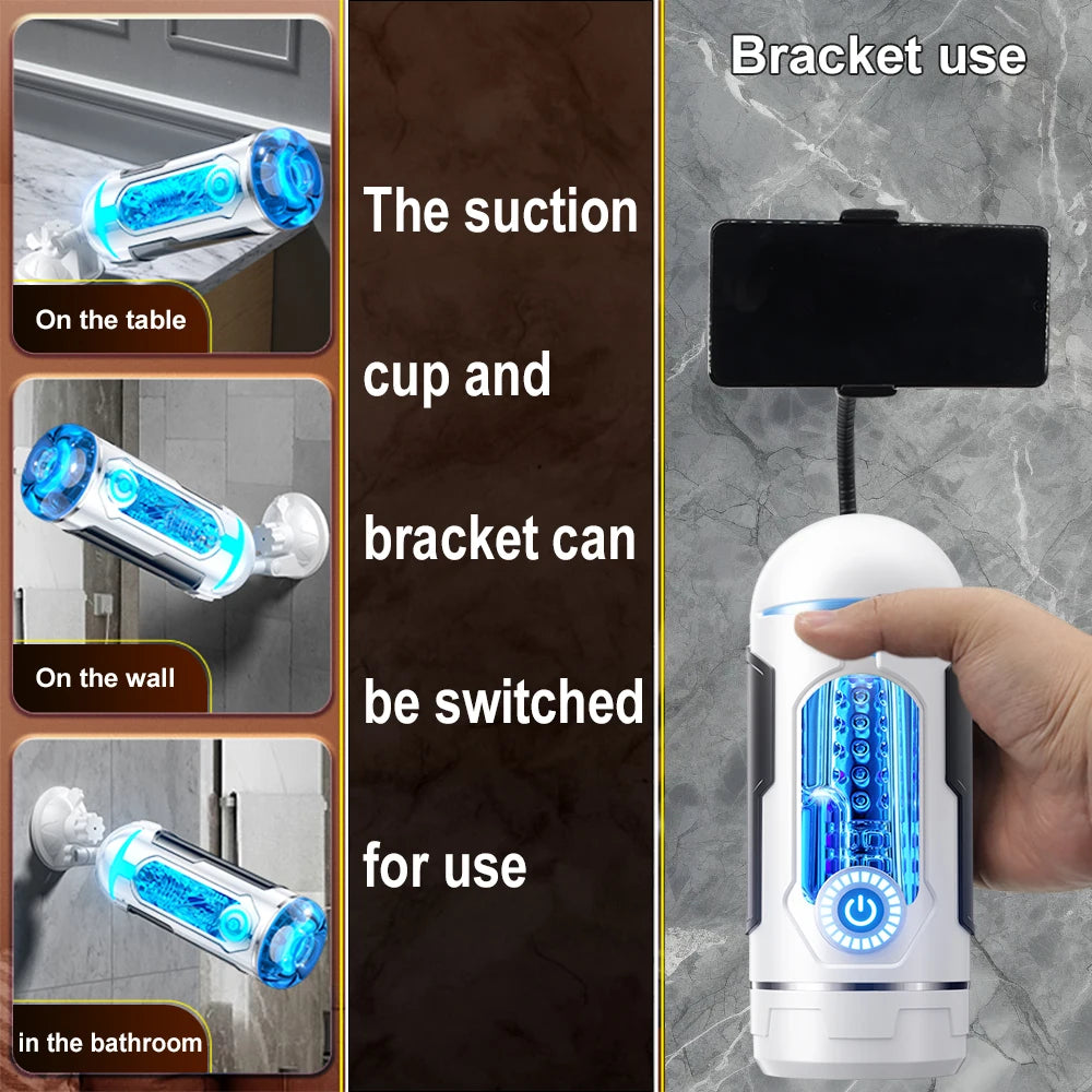 Automatic Male Masturbation Device, Sexual Toy, Penile Delayed Ejaculation Training Vibrator, Adult Sexual Toy for Male Couples