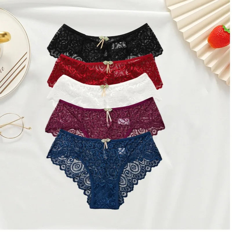 Cotton Lace Panties Crotch Breathable