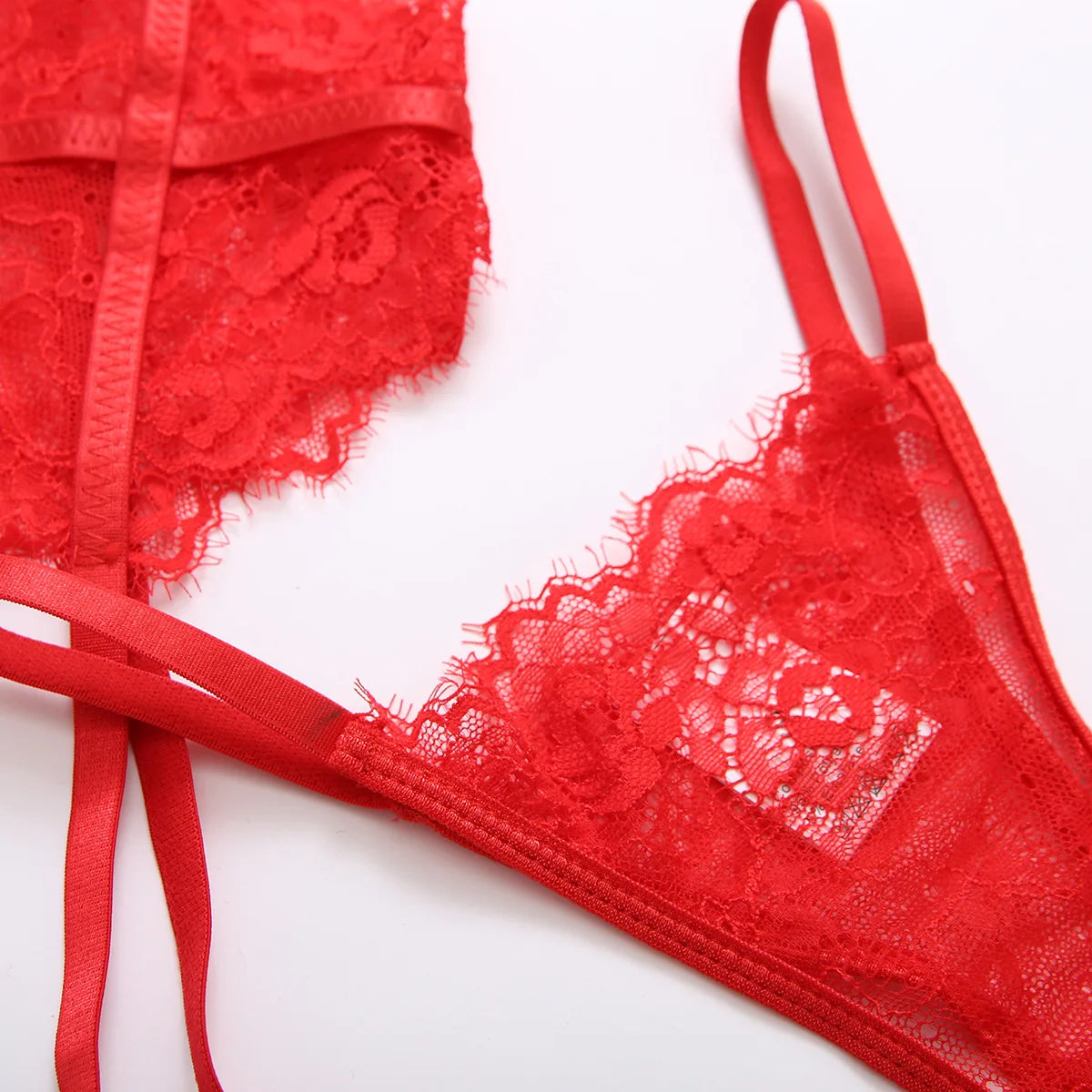 Bra Set Women's Underwear Erotic Lingerie Three-piece Bra And Panties Sets