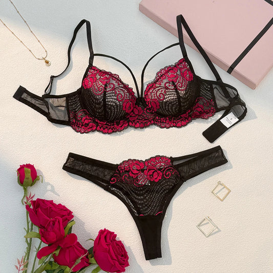 Bra and panties set (two-piece set) See-through