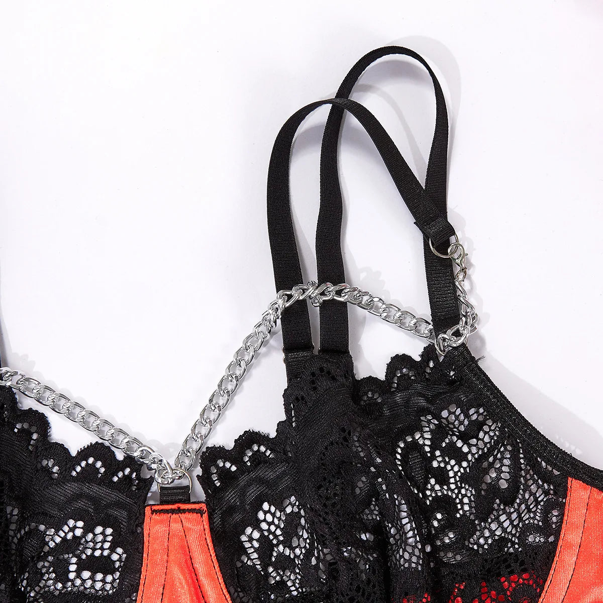 Bra and Briefs Sets Lace Flower Embroidery