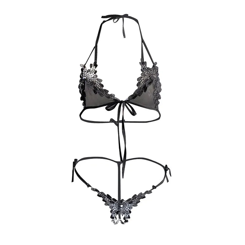 Lingerie Sexy Lace Bra & Thong Set - 2-Piece