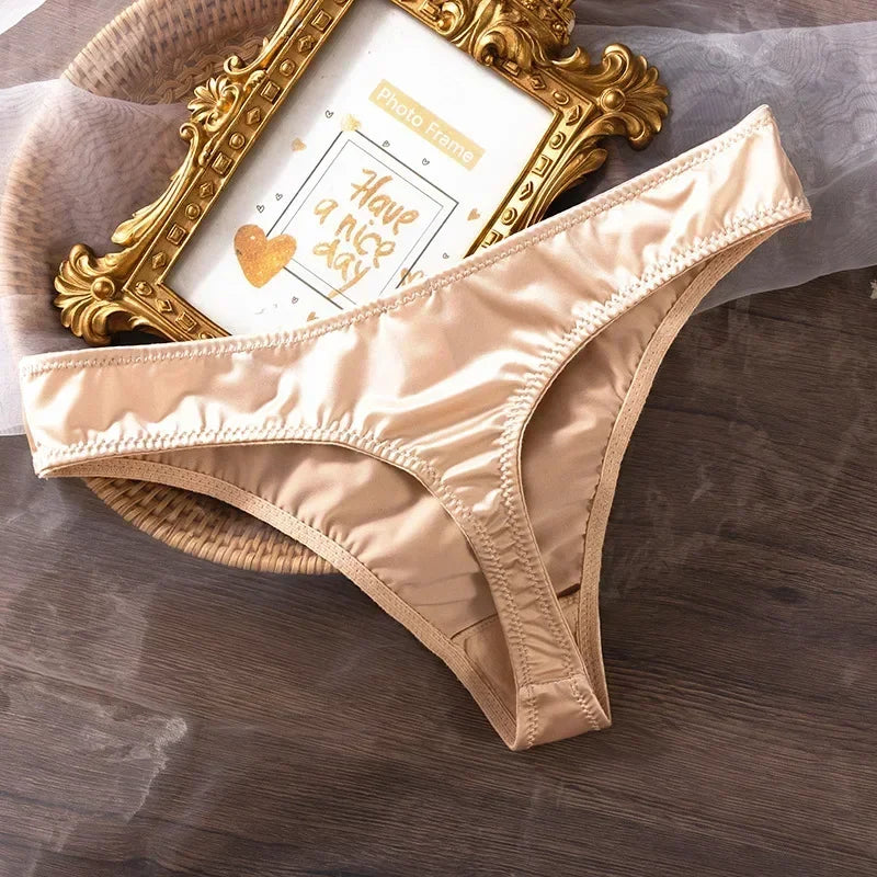 Sexy Women Lace Thong Transparent Breathable Panties