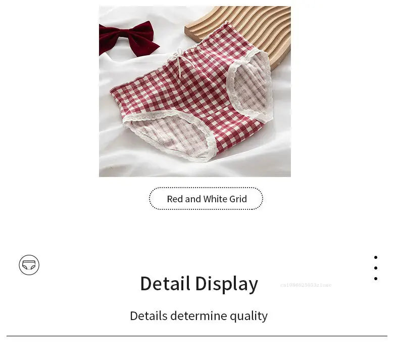 Polka dots and Gingham Cotton Panties
