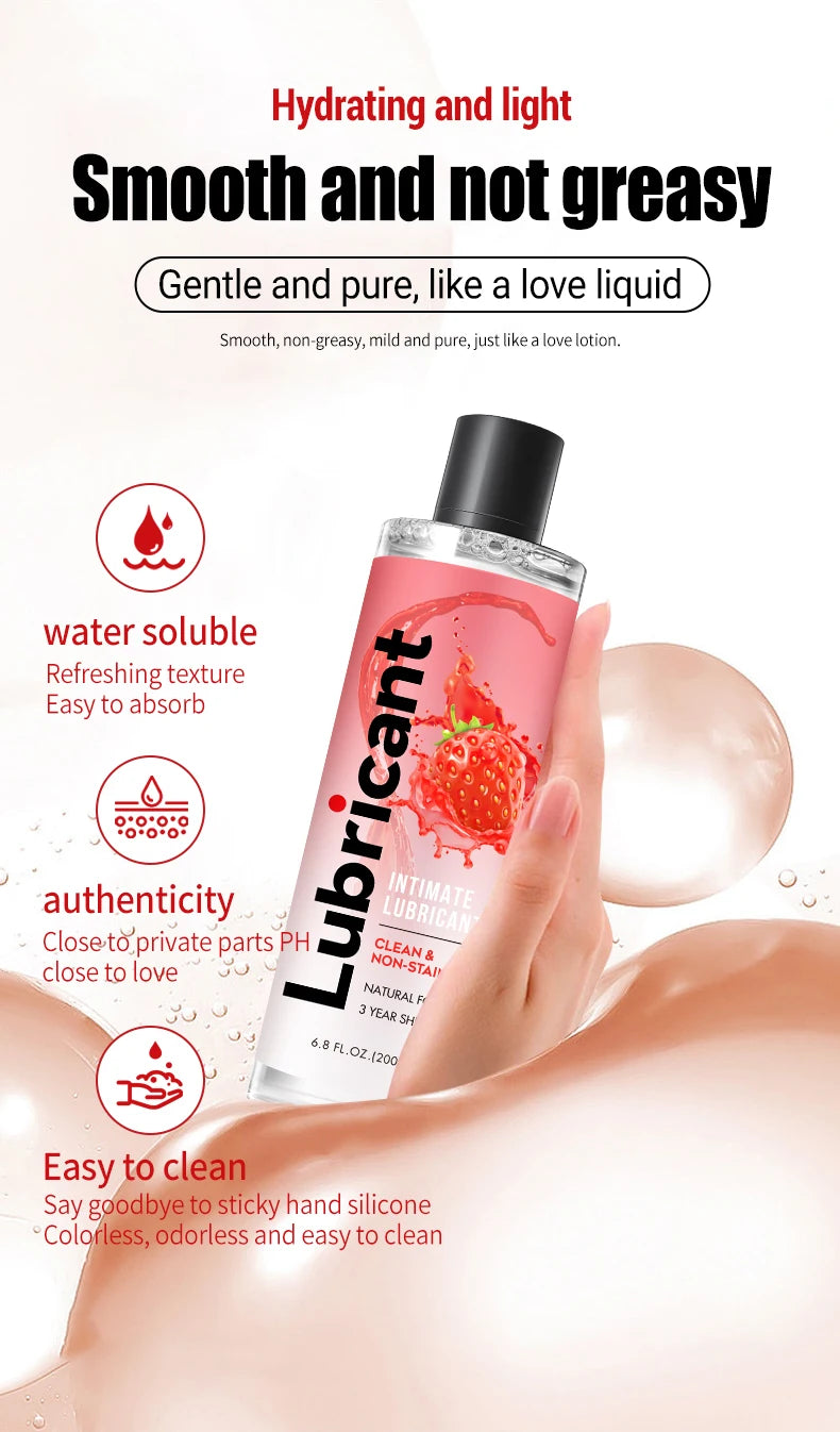 200ml Water Base Lubricant of Sex Anal Oil ,Vagina Gel Intimate Body SPA Massage Oil Japan AV Lube Cream for Adults Masturbation