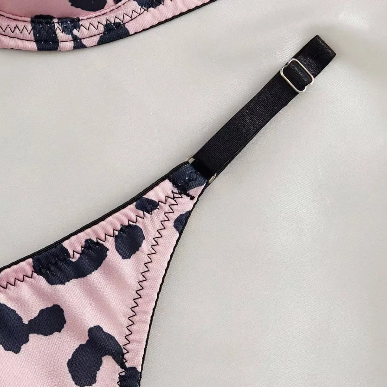 Sexy Leopard Print Push-up Bra And Panties Set