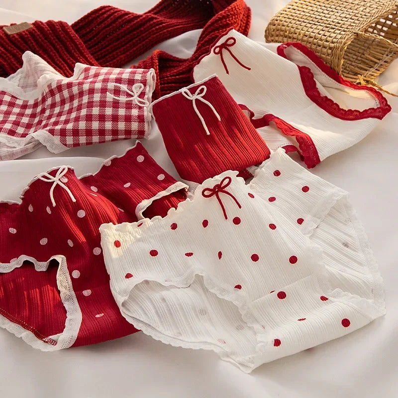 Polka dots and Gingham Cotton Panties