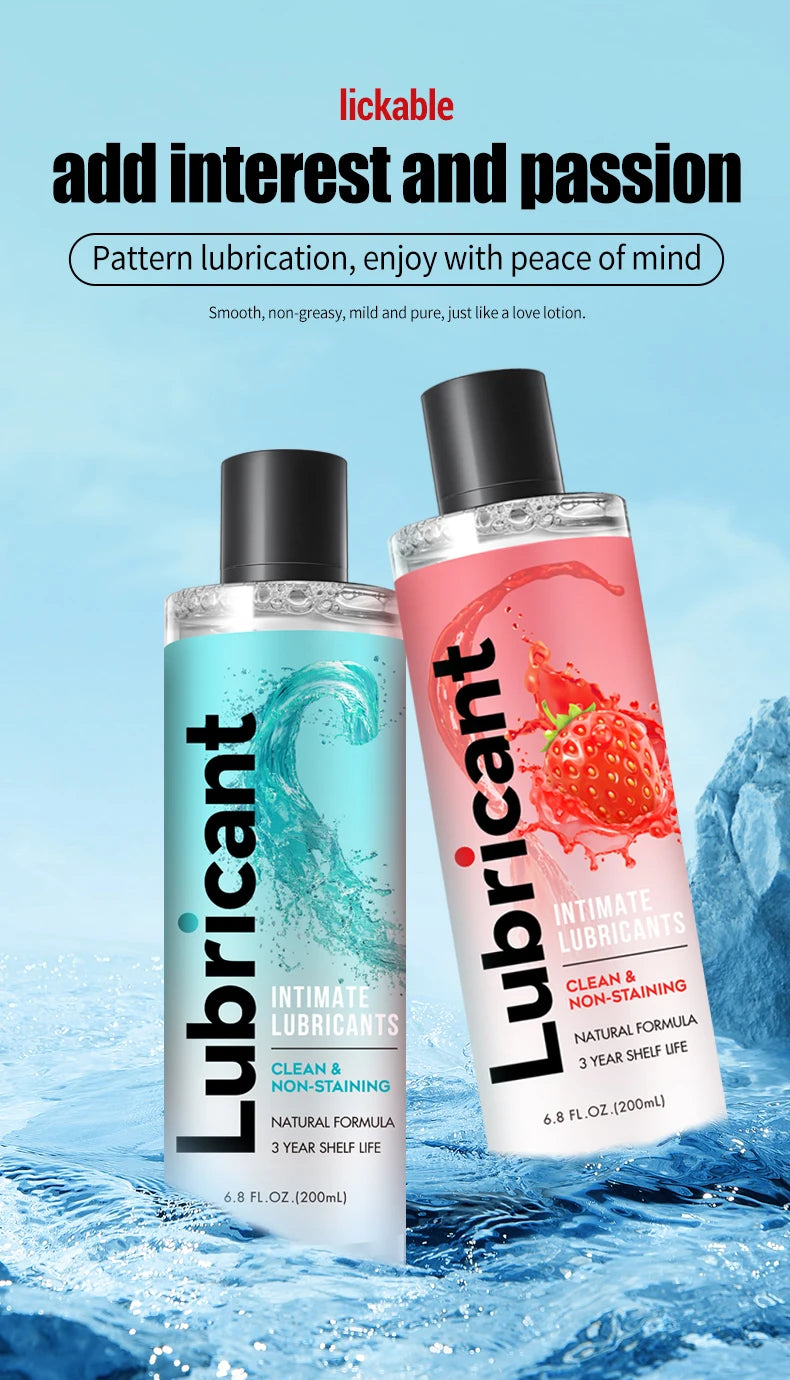 200ml Water Base Lubricant of Sex Anal Oil ,Vagina Gel Intimate Body SPA Massage Oil Japan AV Lube Cream for Adults Masturbation