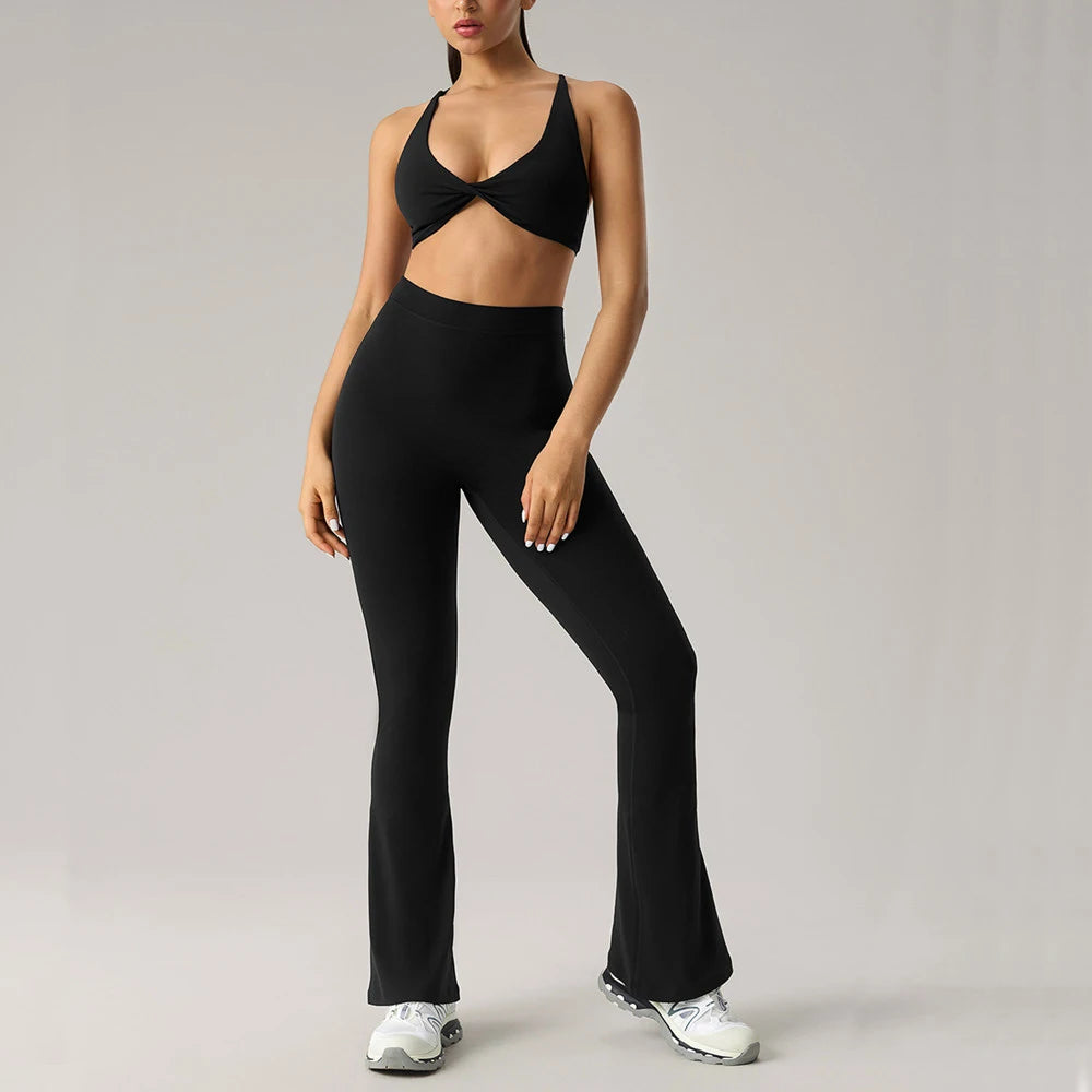 Brilliance Activewear Cross Twist Sport Bra & Legging Set
