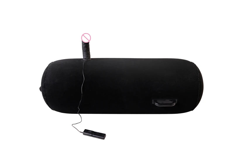 Inflatable Love Pillow with Vibrating Dildo - Easy Storage for Couples' Fun
