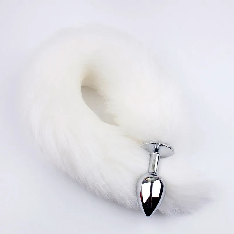 Anal Plug Metal Long Tail Anal Toys Sexy Fox Tail
