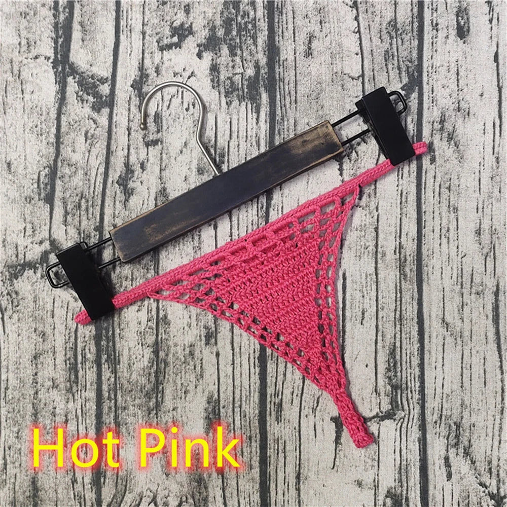 Cotton Beach Sunbathing Women Panties Bikini Thong Bikini Briefs
