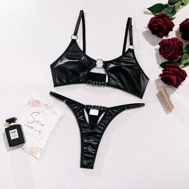 Bra and Briefs Sets Lace Flower Embroidery