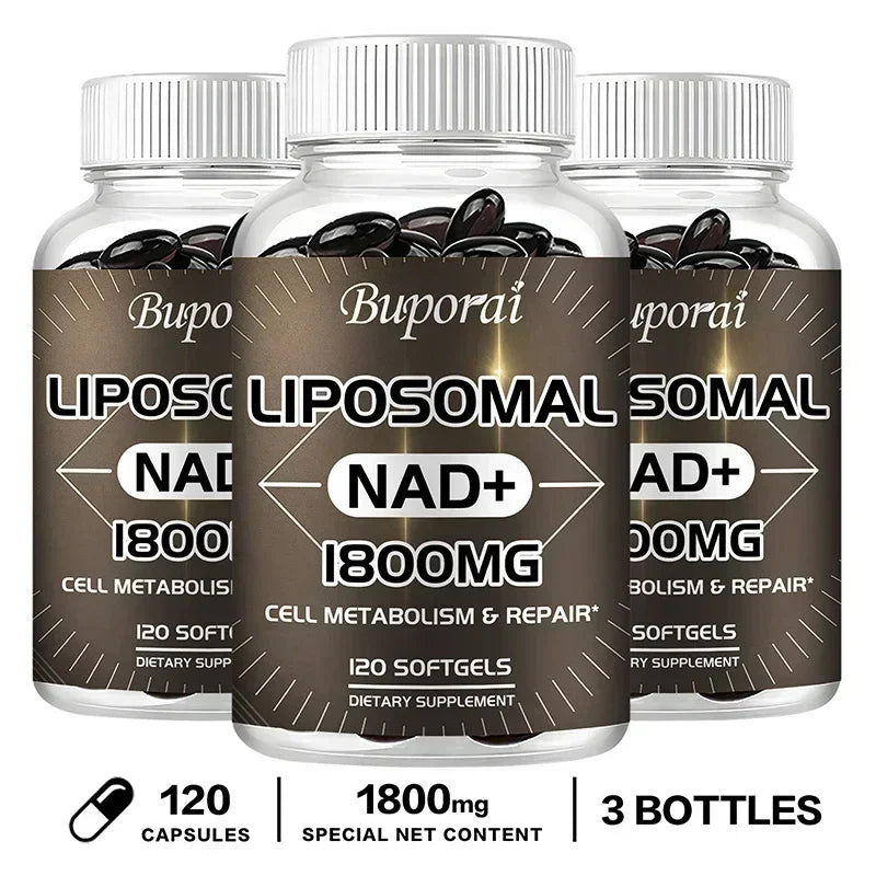 Liposomal NAD Supplement - Boosts Natural Energy and Repairs Cells, Relieves Stress and Promotes Overall Well-being