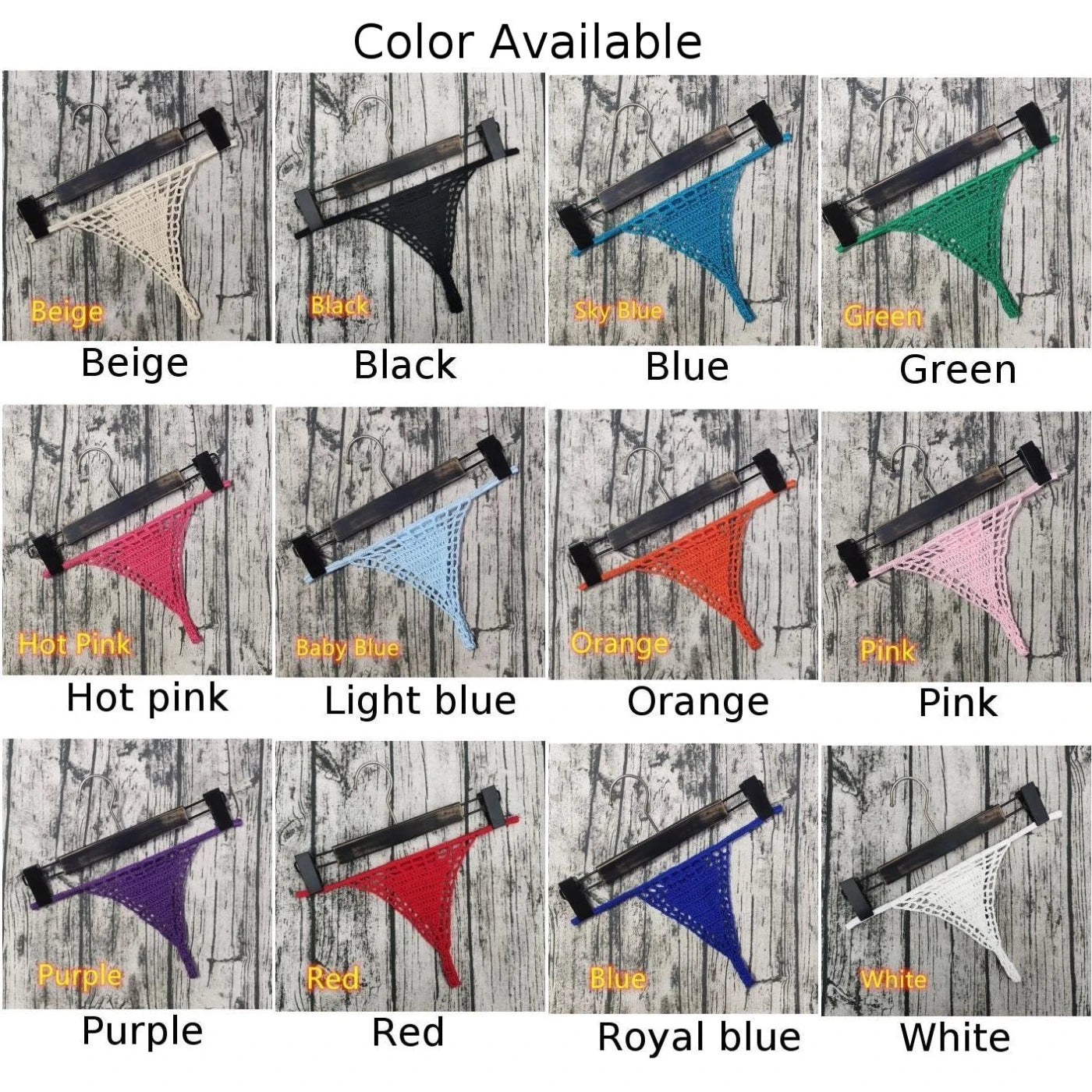 Cotton Beach Sunbathing Women Panties Bikini Thong Bikini Briefs