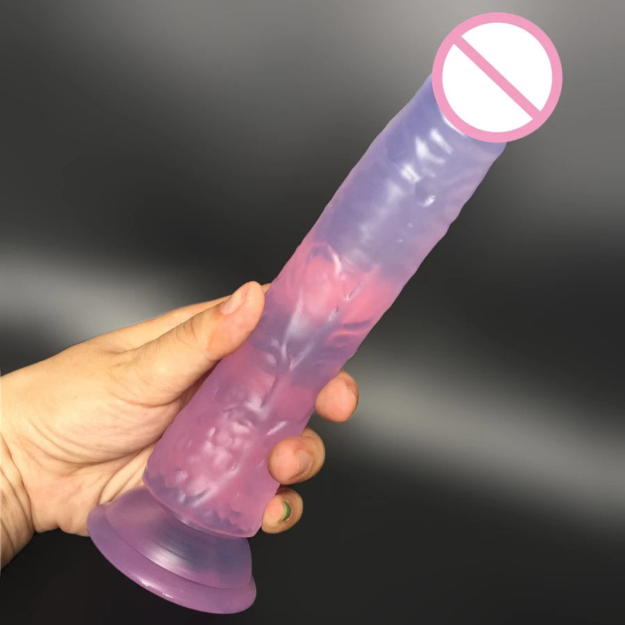 PowerPlay Realistic Dildo Vibrator with Strong Suction for G-Spot & Clitoral Stimulation