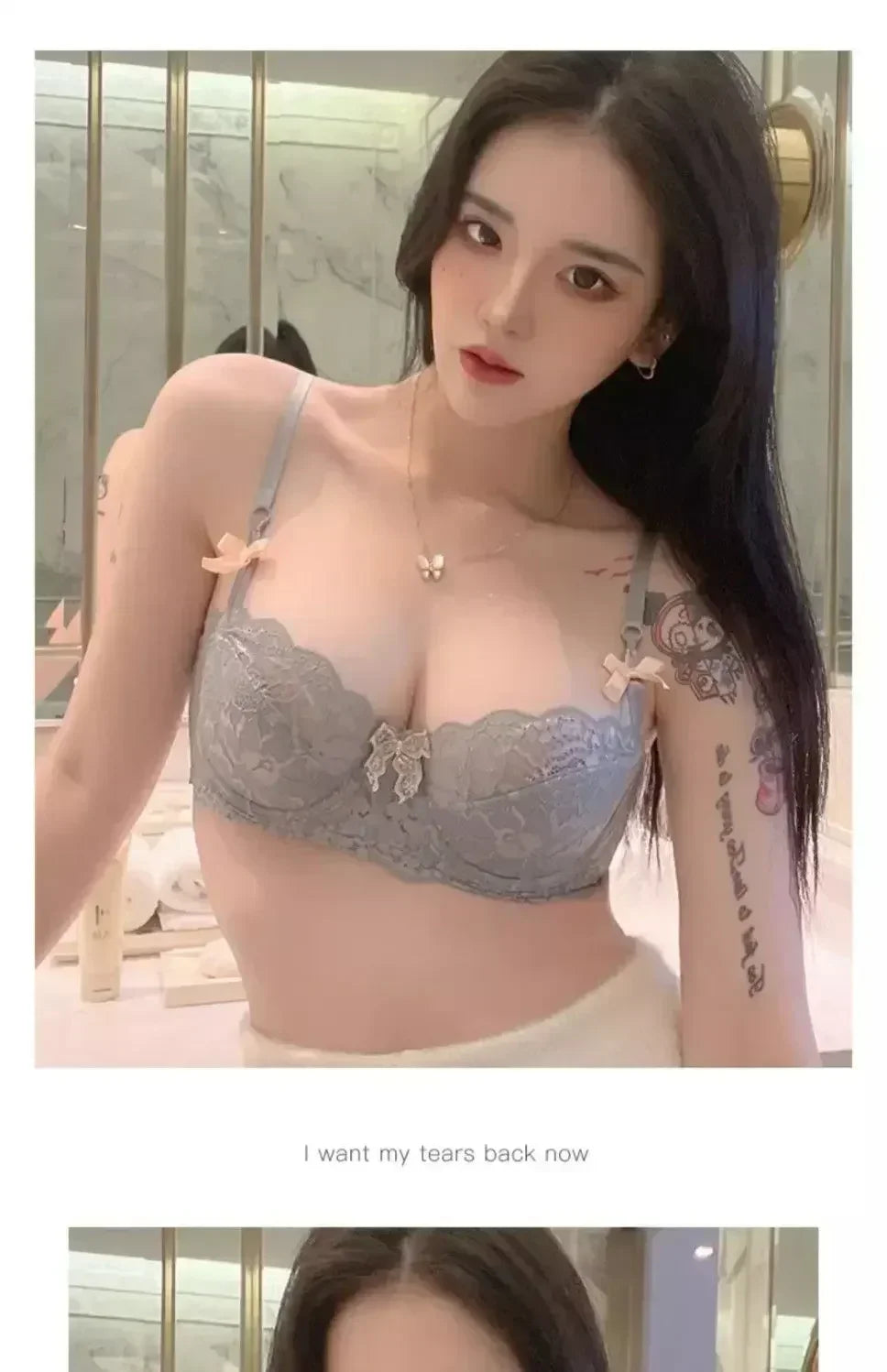 French Lace Tushy Slim Bra - Comfortable, Breathable, and Romantic Underwear for Effortless Elegance