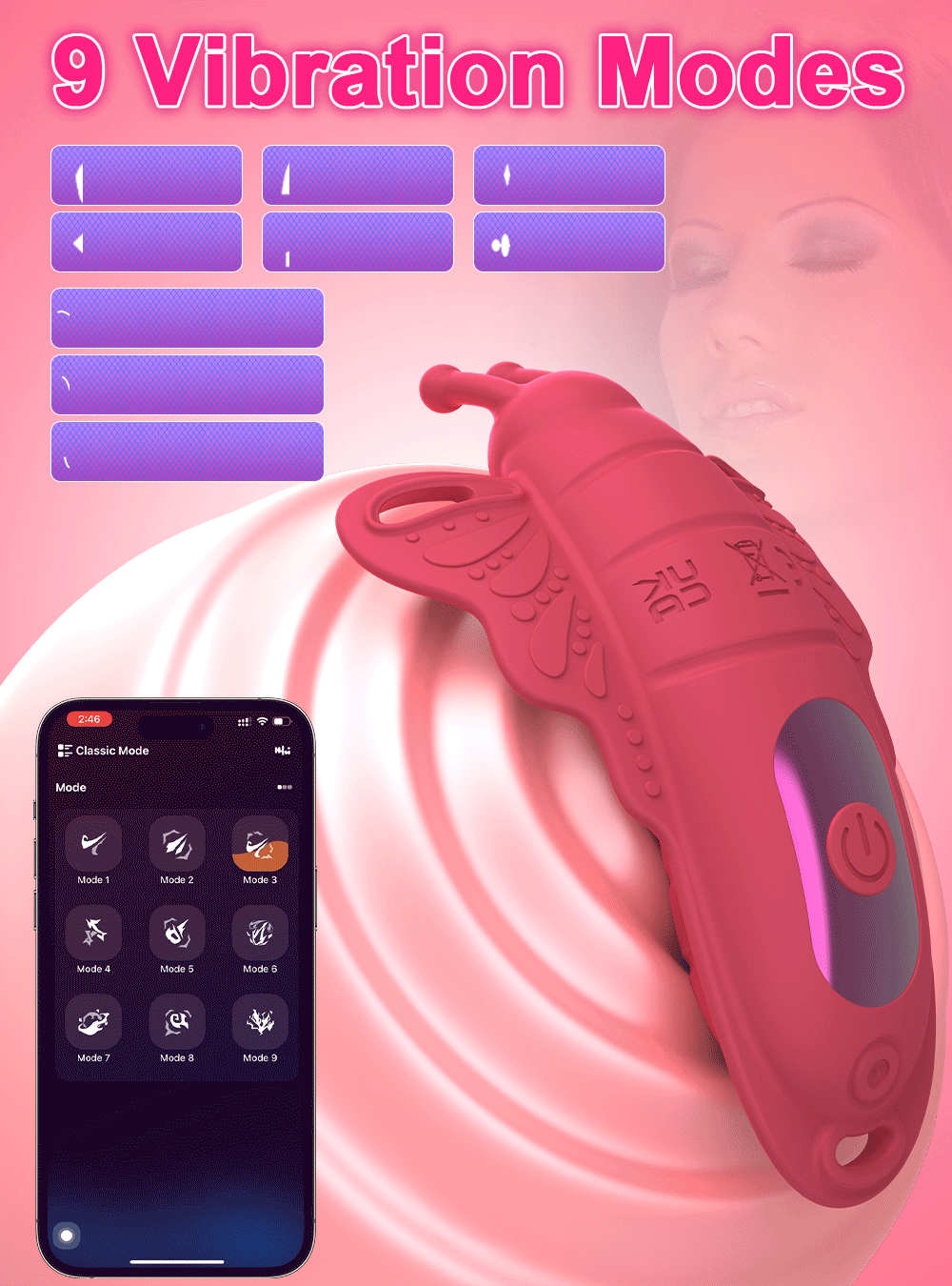 Blissful Pleasure Wearable Vibrator for Couples - Thrusting G-Spot & Clitoral Stimulation