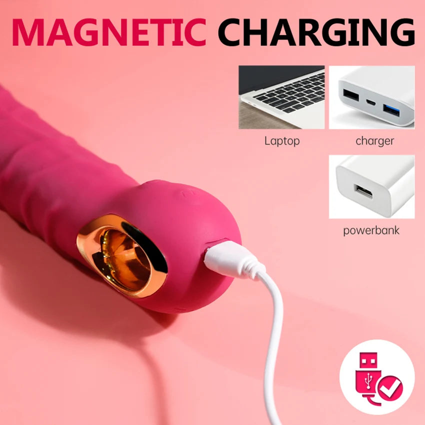 Long Vibrator Dildo Sex Toys For Women Powerful Vibro Magic Wand Clitoris And G Spot Stimulator Female Masturbation Adult Goods