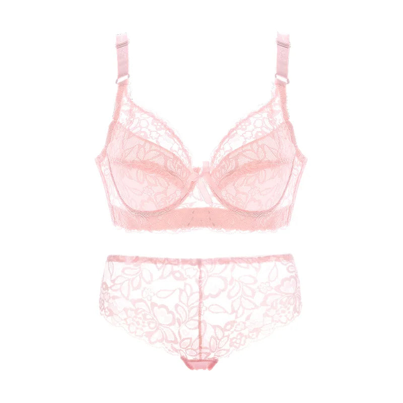 Lace Push-up Bra and Thin Panty set