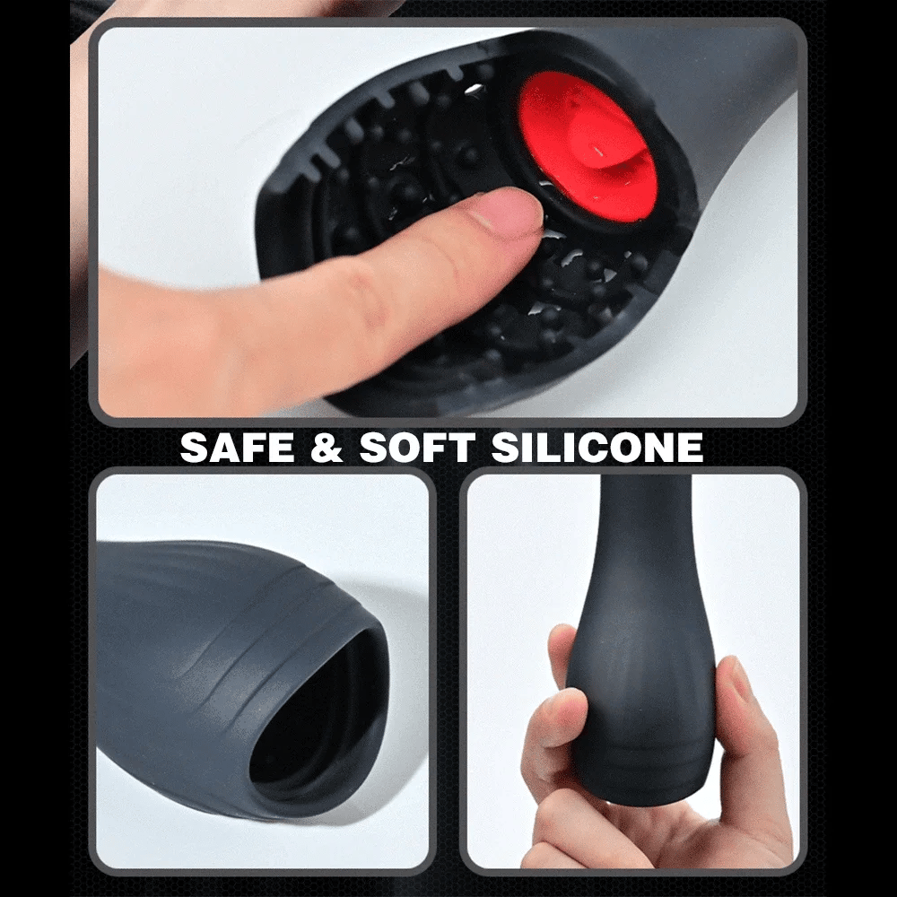 Male Tongue Licking Penis Masturbator Blowjob Orgasm Masturbation Trainer Glans Massager Vibrator Endurance Sex Toy for Men 18+