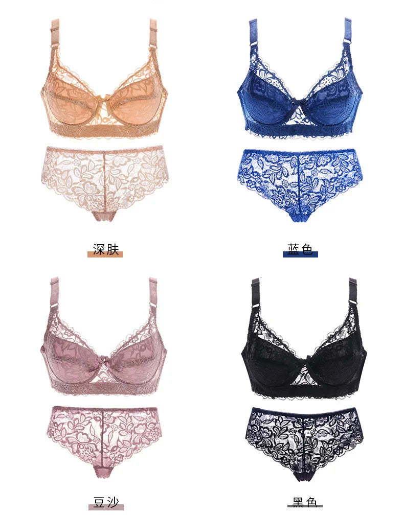 Lace Push-up Bra and Thin Panty set