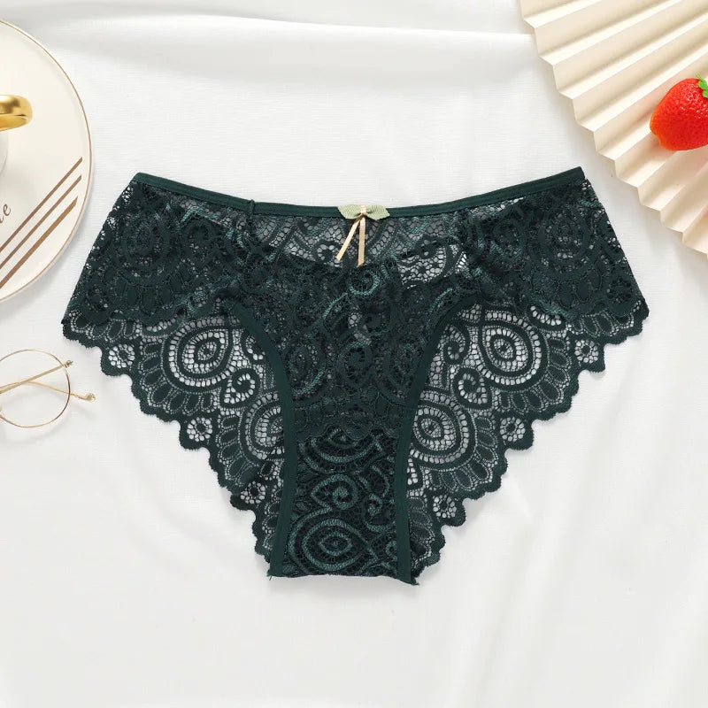 Cotton Lace Panties Crotch Breathable