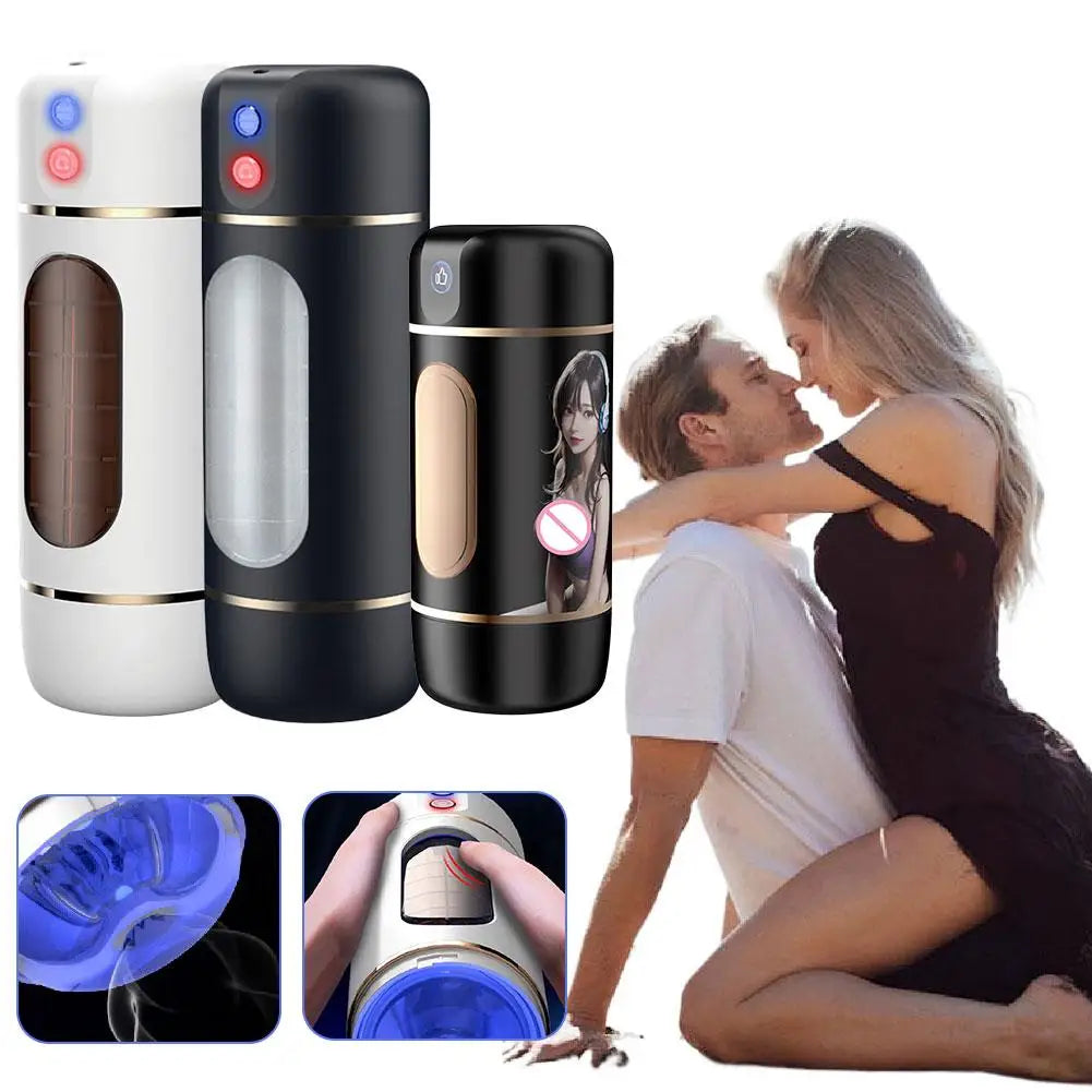Automatic Male Masturbator 3D Textured Sucking Male Sex Toy Vibration Voice Sucking Vibration Penis Oral Machine Sex Toys