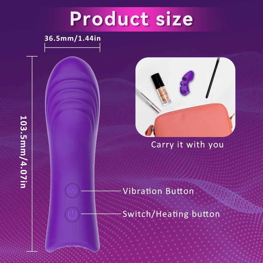 Sensual Bliss Finger Vibrators - Dual Stimulation for G-Spot & Clitoris - Perfect for Couples' Intimate Moments