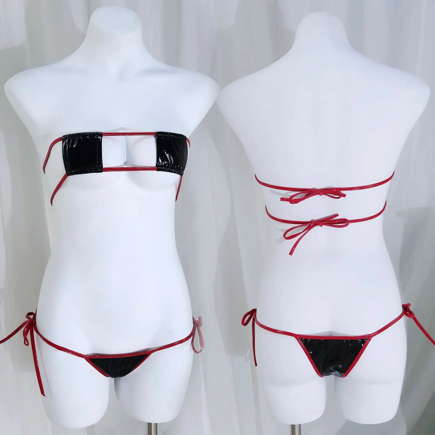 Sexy Lingerie Anime Cos Fun Sexy Underwear Black Lolita Sleepwear Three-point Women's Sexy Cosplay Cute Maid Uniform Bikini Cat