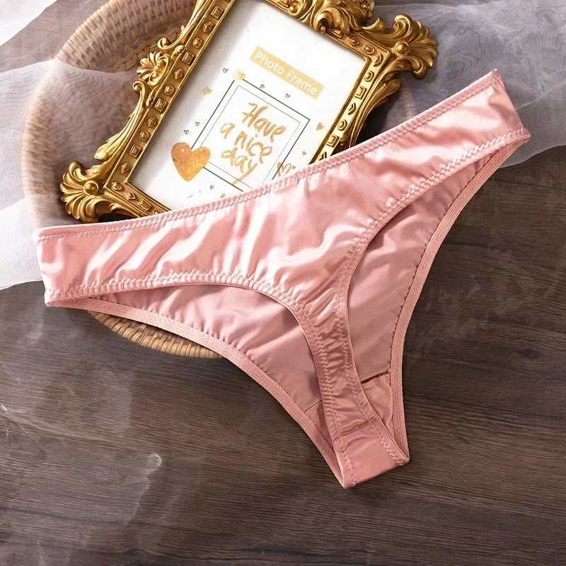 Sexy Women Lace Thong Transparent Breathable Panties